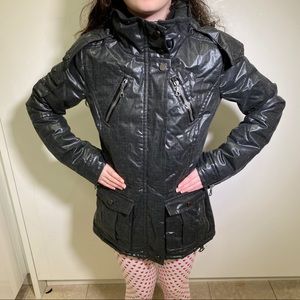 NWT Erin Snow Ski Jacket Primaloft Grey Metallic Runs Small.XS (fits like XXS)